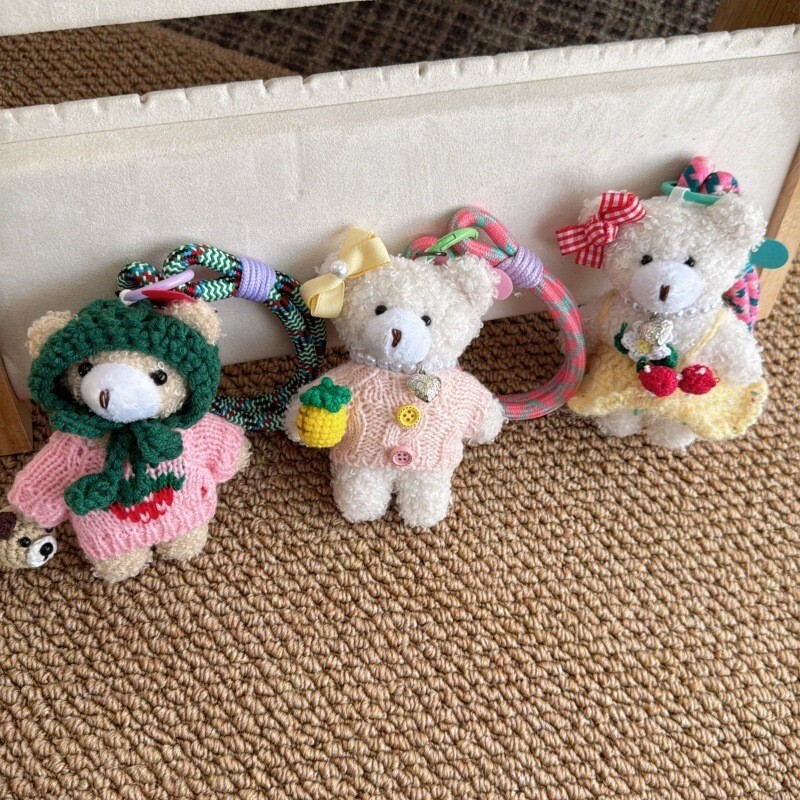 手機掛繩 小熊 掛繩 手機繩 掛件 掛飾 掛包 卡通熊 毛絨娃娃 公仔掛飾 毛衣熊 可愛小物 配件 裝飾 手繩 148