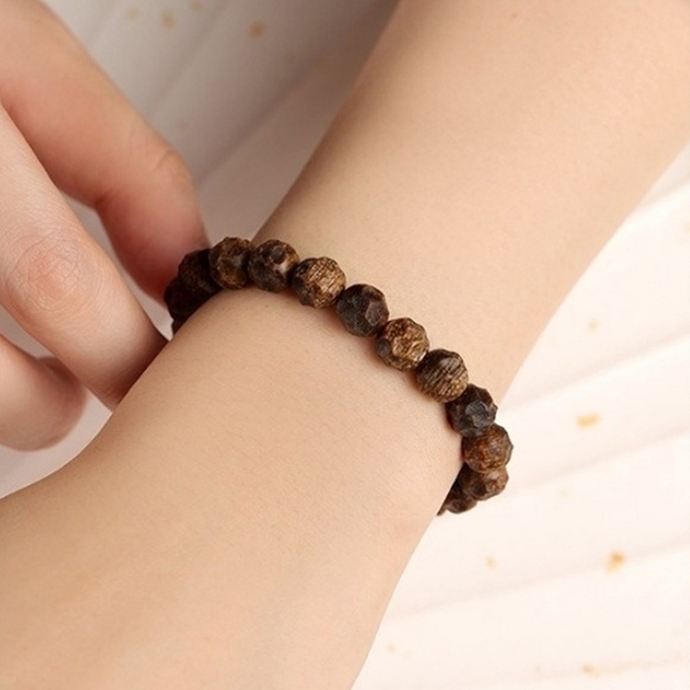 飾品 手鍊 手串  鶯歌綠奇楠 沉香手串 佛珠手串 串珠手鍊 文玩 木質手鍊 單圈手串 綠奇楠手珠 新中式 復古 522