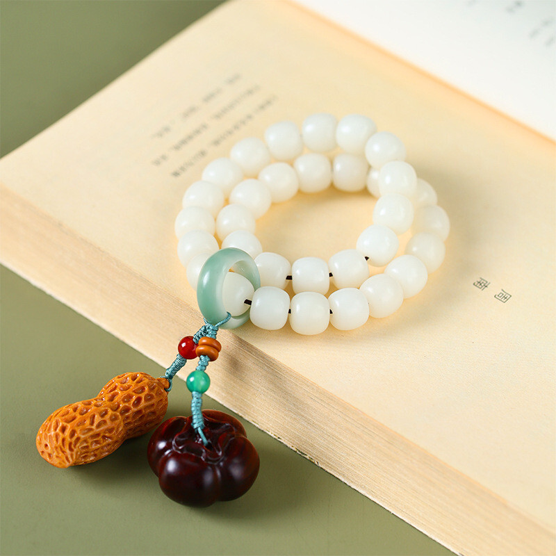 飾品 手串 手鍊 菩提根手串 紫檀木手串 檀香木 新中式 開運手串 佛珠手串 念珠 男女通用 好事發生 保平安 075