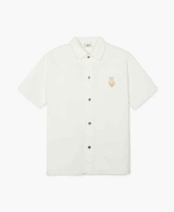 【直播】MLB LL062565 短袖牛仔襯衫