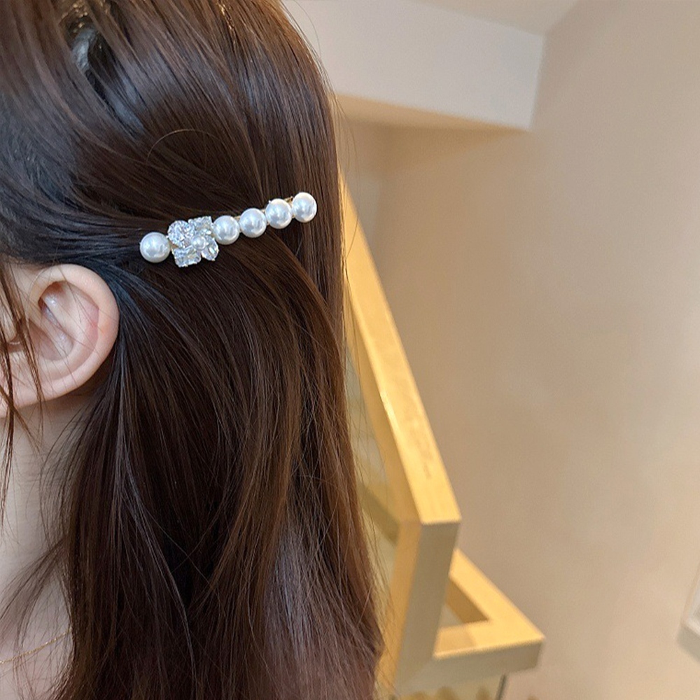 飾品 髮飾 髮夾 一字夾 女生髮夾 珍珠髮夾 邊夾 瀏海夾 碎髮髮夾 瀏海固定 鴨嘴夾 無痕夾子 氣質髮夾 百搭 097