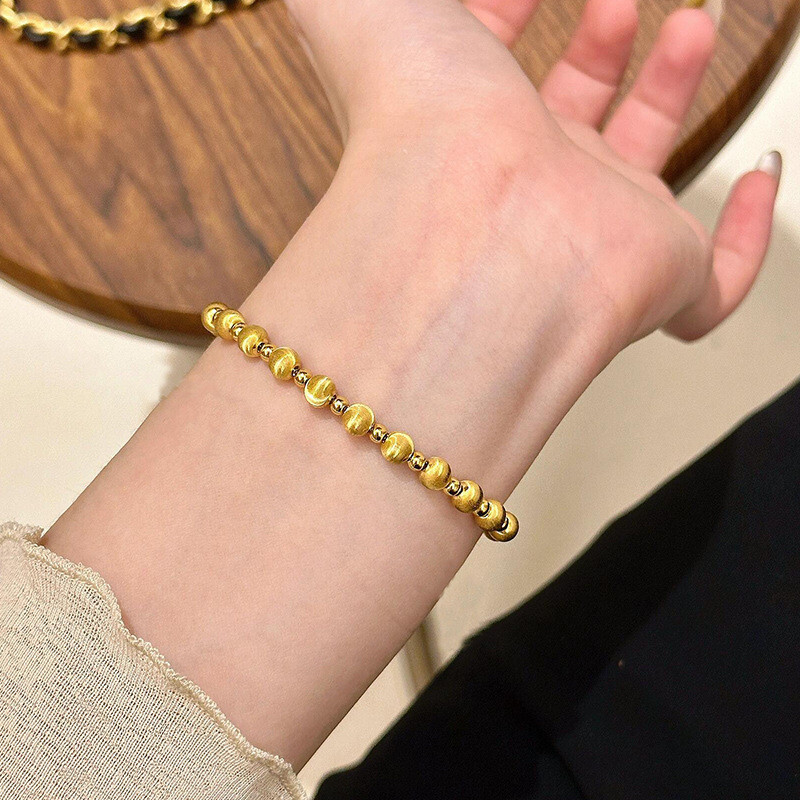 飾品 手鍊 手串 禮物 黃金猫眼石 愛心 沙金手串 沙金手鍊 高級感 轉運珠手串 百搭 時尚 手飾 招財 送女生 502