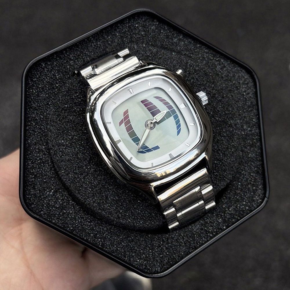 手錶 電子數顯秒針 動態數字顯示 男生手錶 防水手錶 夜光 石英錶 腕錶 方形手錶 不鏽鋼錶帶 搭配小物 送男友 499