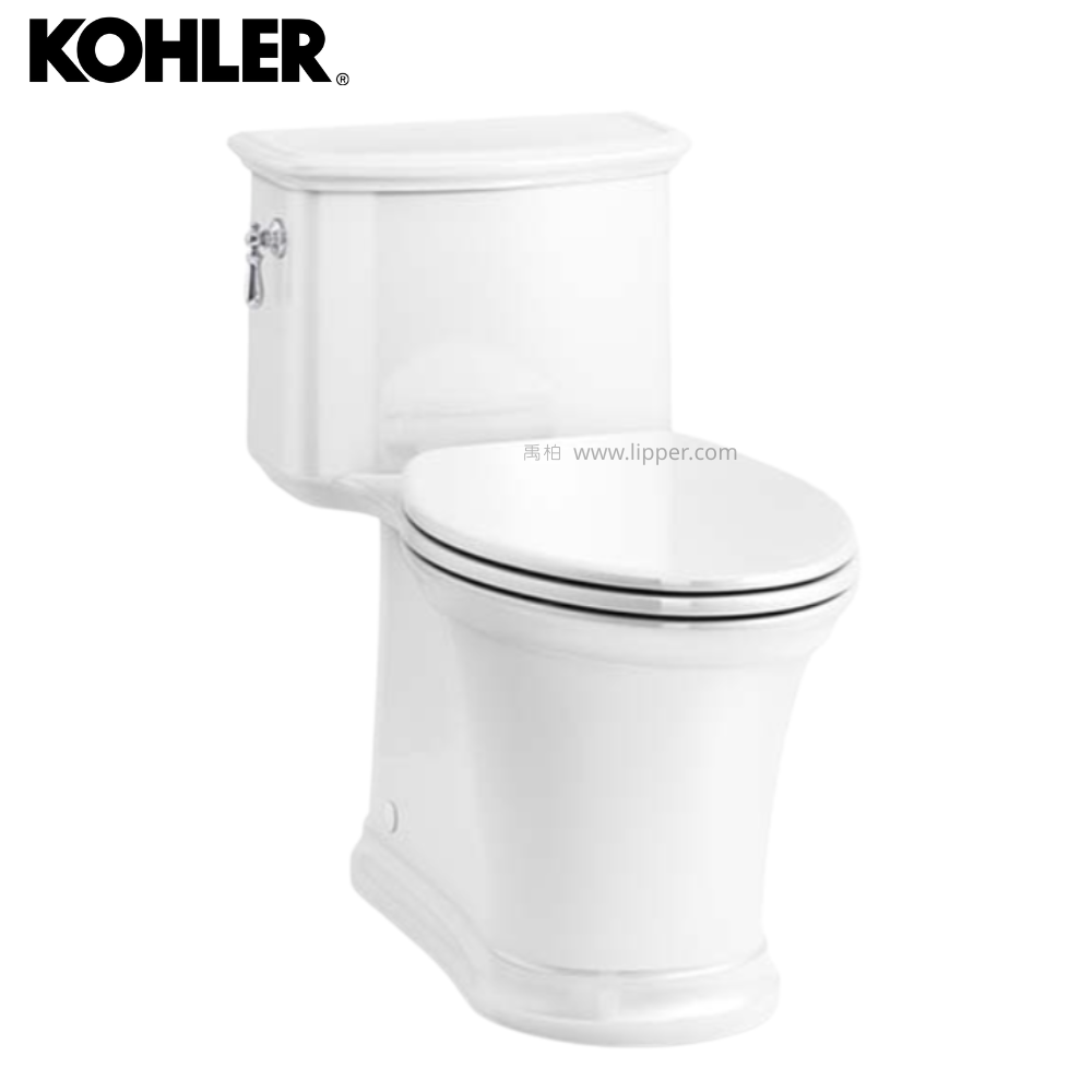 ★ 個性盡顯優惠 ★ KOHLER Harken 水漩風單體省水馬桶 K-22695T-SW-0