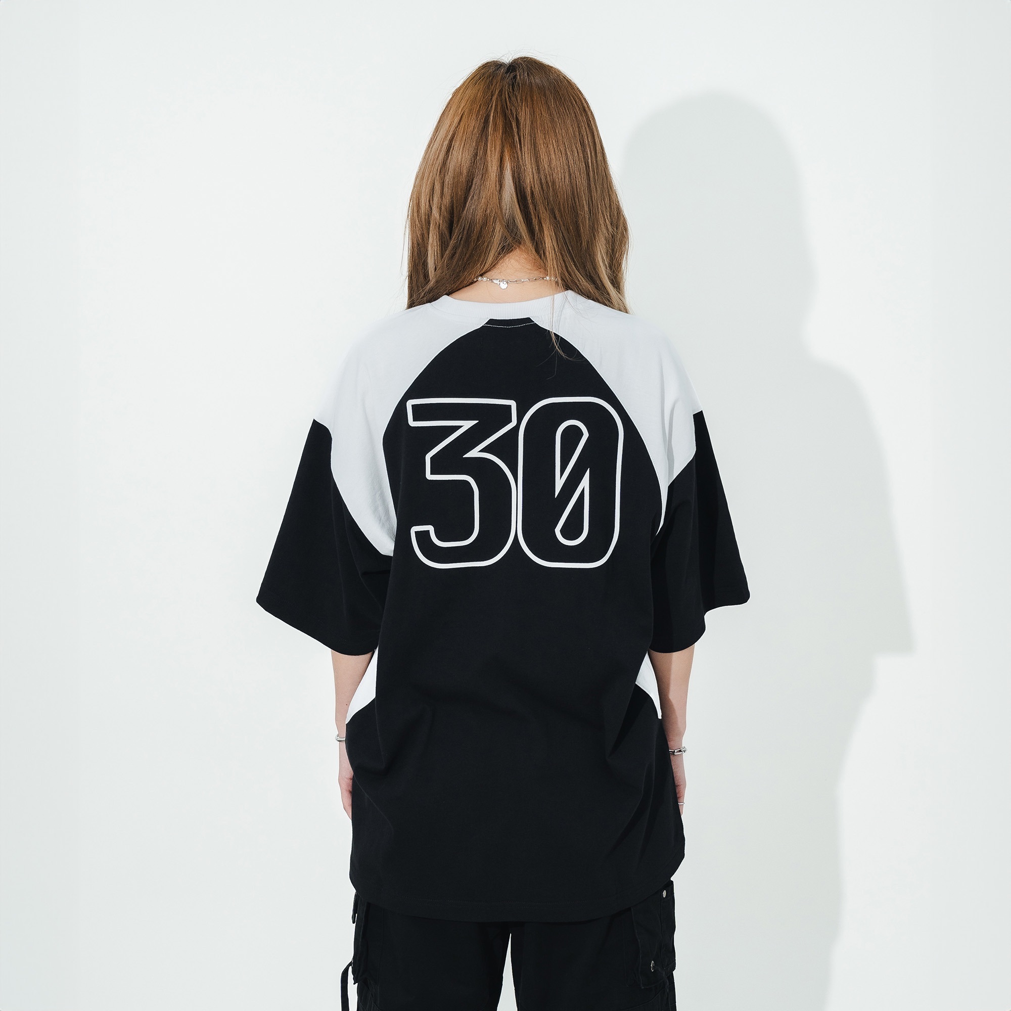 Gotnofears 30 FOOTBALL OVERSIZED TEE 30號足球風格拼接短袖上衣 10895044