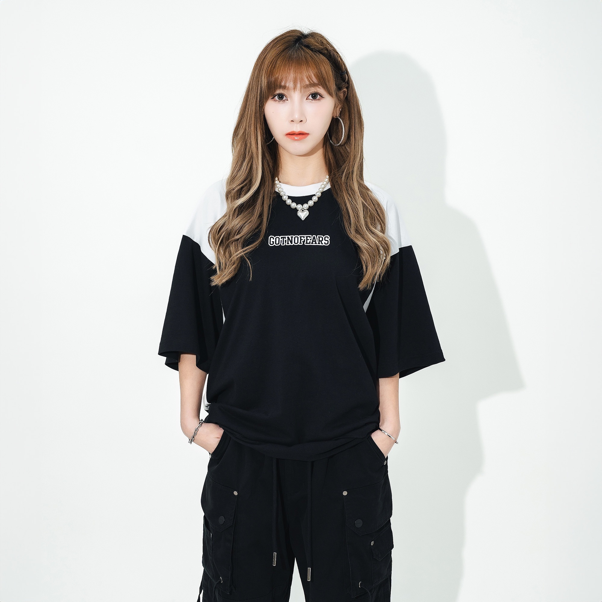 Gotnofears 30 FOOTBALL OVERSIZED TEE 30號足球風格拼接短袖上衣 10895044