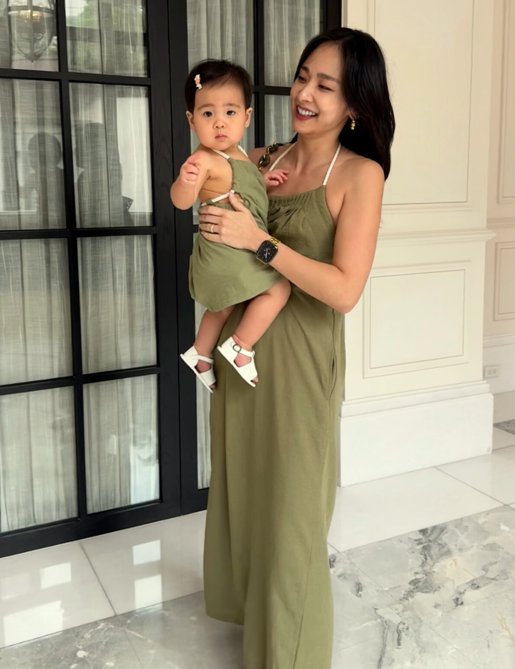 前打折棉麻美背洋裝（幼童款/3尺寸）