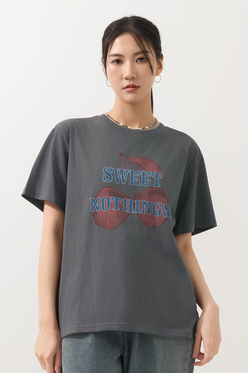 SWEET NOTHINGS車厘子圖案tee (現貨款式）