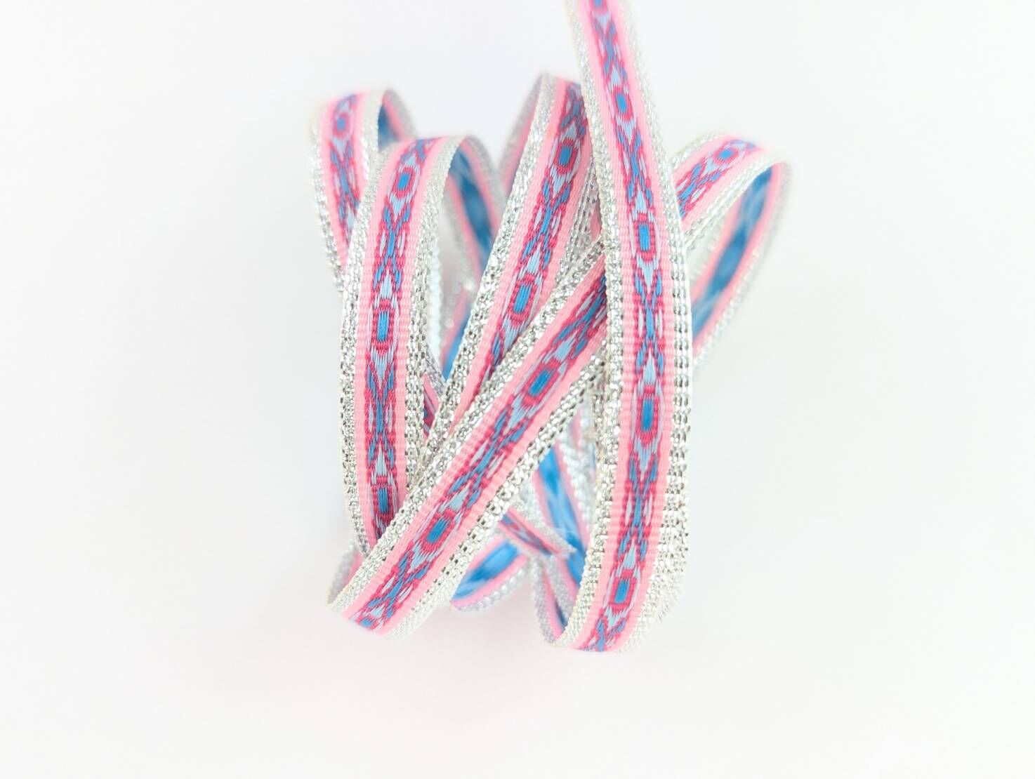 復古螢光菱紋提花/10mm