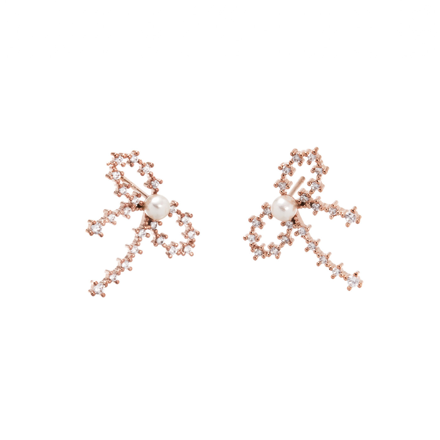 平價飾品,韓國,銀針,蝴蝶結,珍珠,耳環