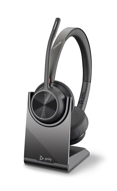 Plantronics Poly Voyager 4320 UC-M with Stand Wireless Headset + USB-A with Stand 雙耳連充電座