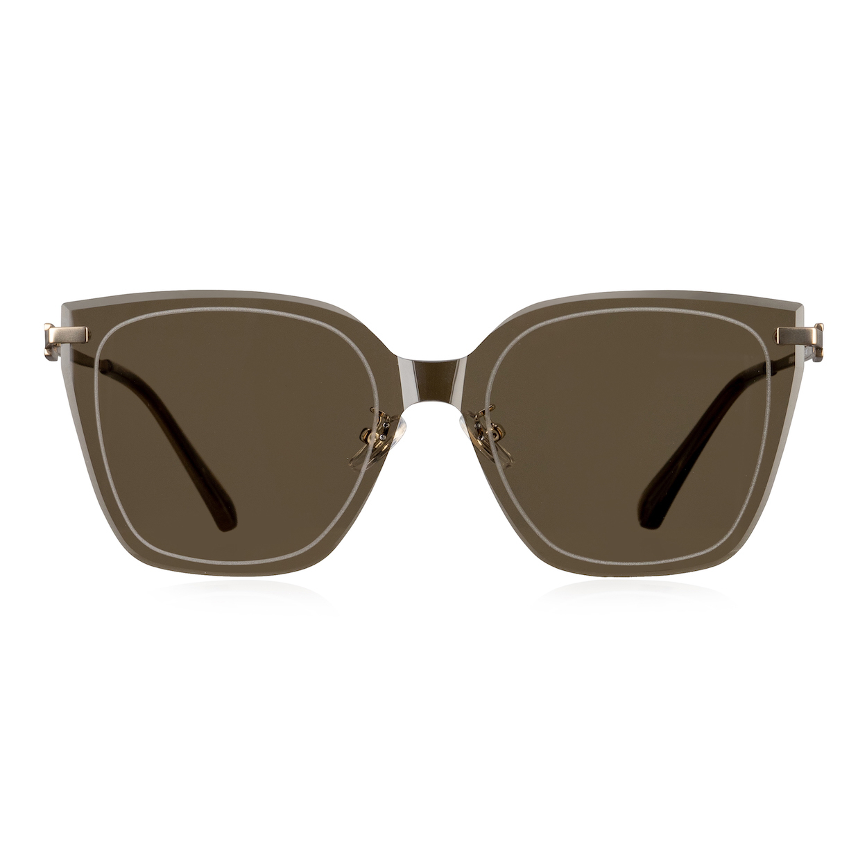 顯露本色輕潮款大方框墨鏡-二色可選