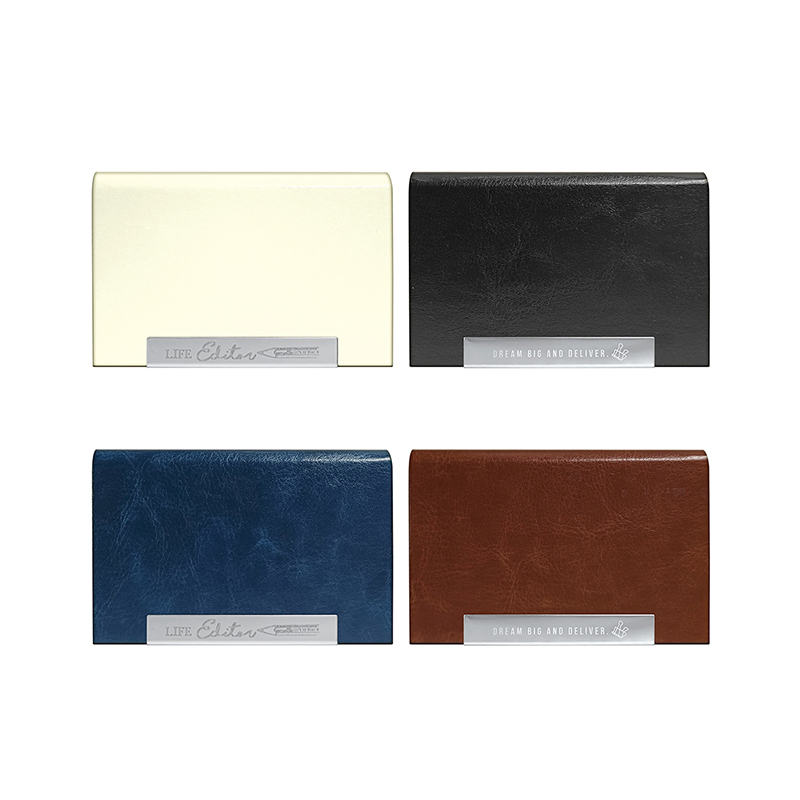 四季紙品 皮革金屬名片盒 【NH16002】