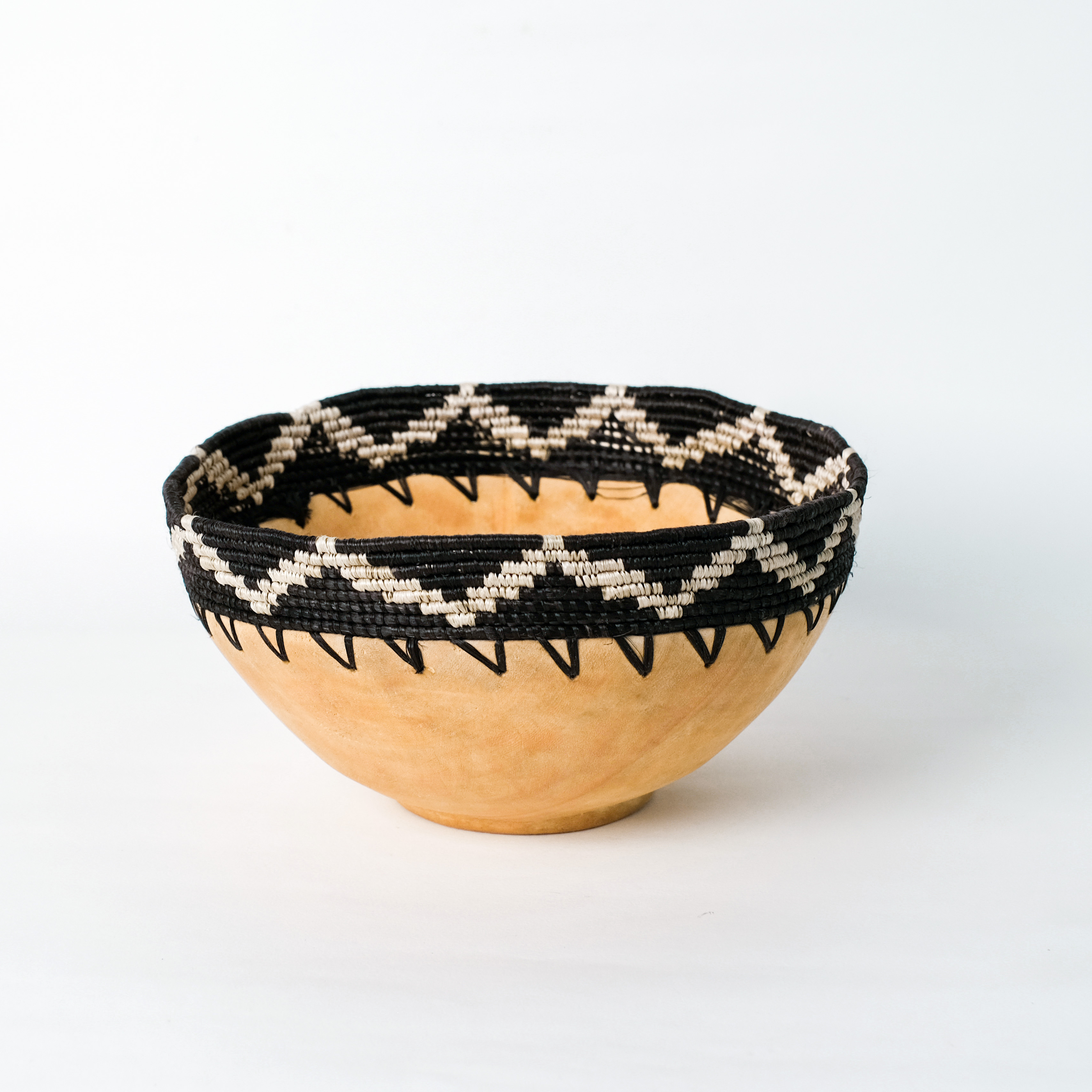 香草編織｜編織木碗 A3 - 18cm｜盧安達