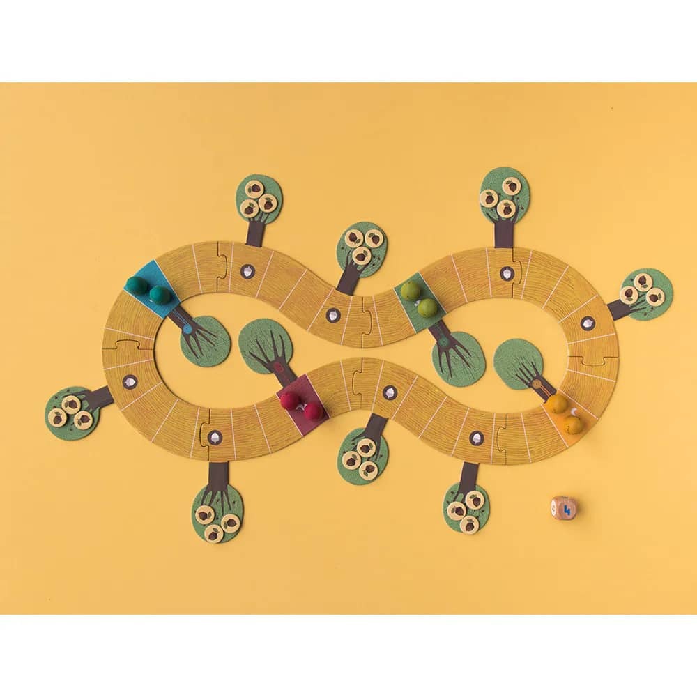 Londji收集果實戰策遊戲，遊戲以拼圖式地圖進行，插畫家Canseixantag設計，畫風童趣精緻