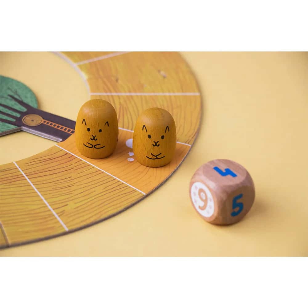 Londji收集果實戰策遊戲，遊戲以松鼠棋進行，依照骰子指示進行遊戲