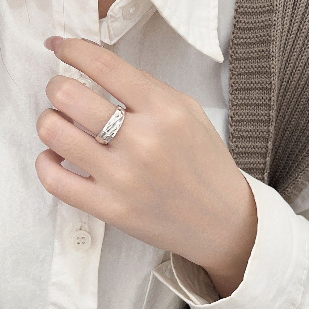飾品 戒指 女生戒指 純銀戒指 不規則戒指 質感戒指 尾戒 食指戒 食指戒指 寬戒指 簡約 百搭 穿搭配件 禮物 473