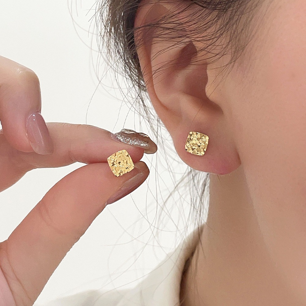 飾品 耳環 女生耳環 純銀耳環 方塊耳環 穿搭配件 個性耳環 歐美耳環 耳釘 高級感 百搭 耳飾 防過敏耳環 468
