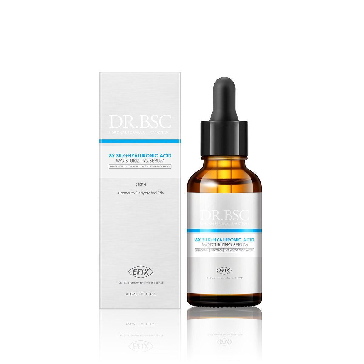 EFIX DR.BSC【⭐高低分子玻尿酸】8X蠶絲玻尿酸潤滑保濕精華(添加藍銅胜肽) (30毫升)【原裝正品行貨】