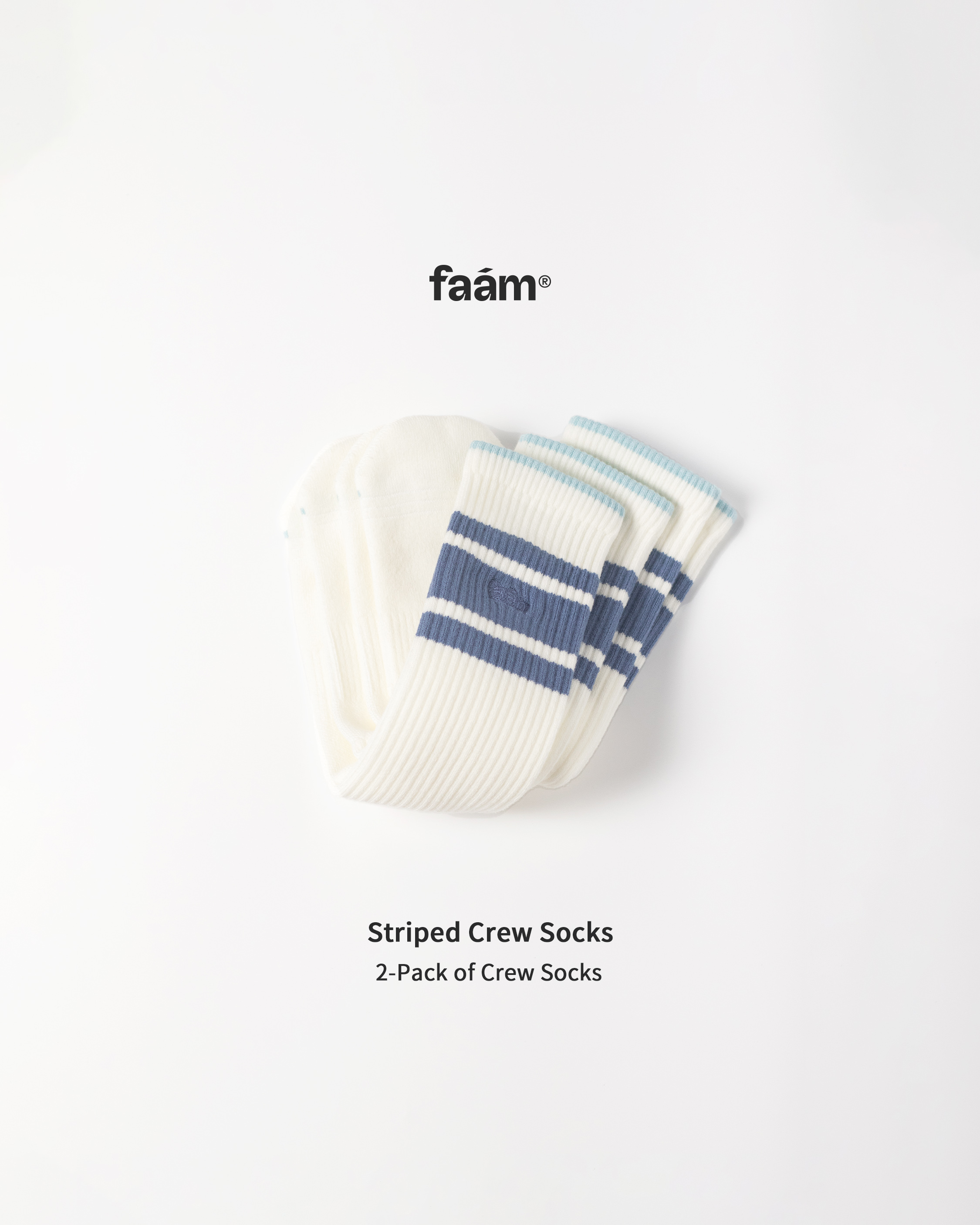 FAAM Striped Crew Socks