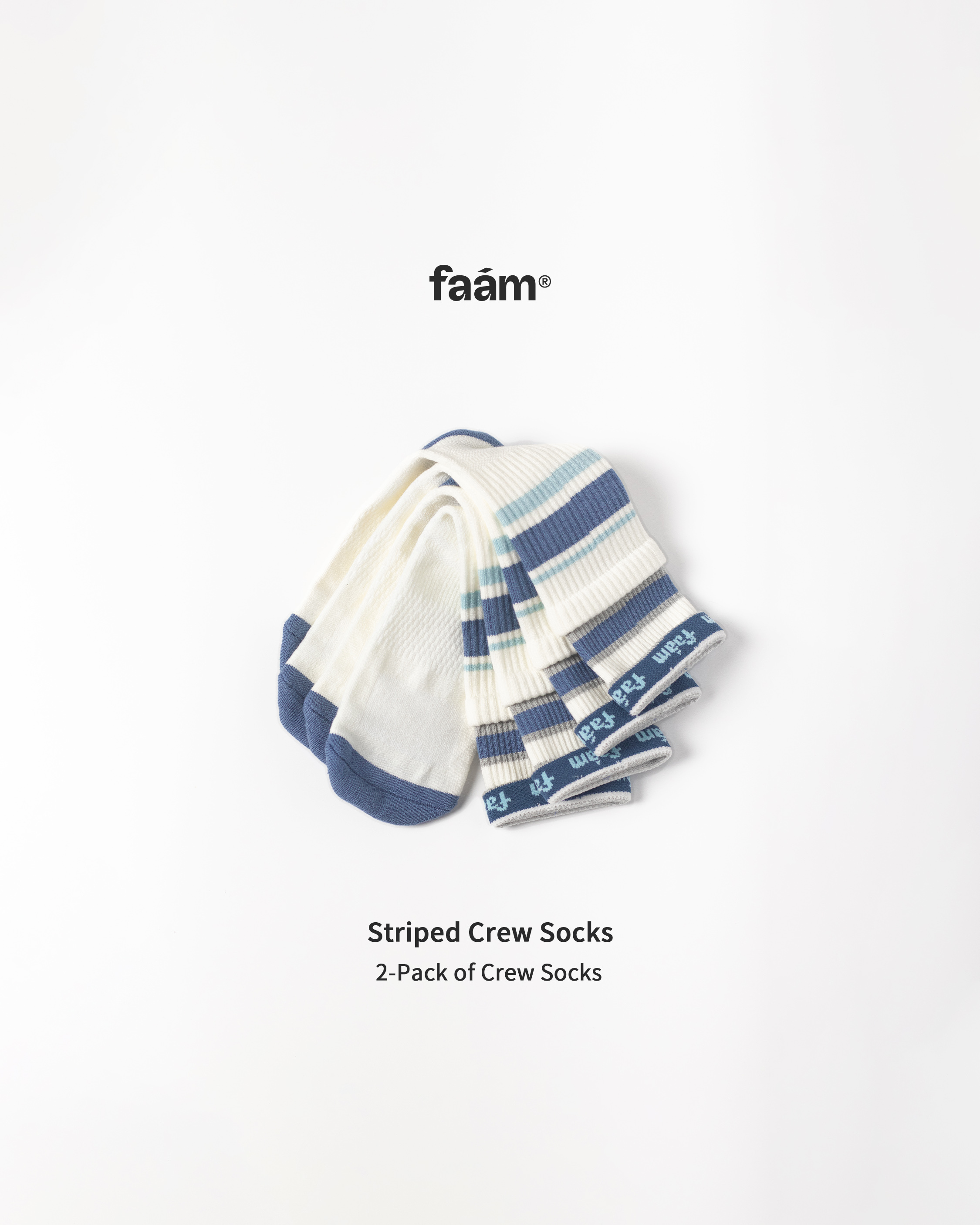 FAAM Striped Crew Socks