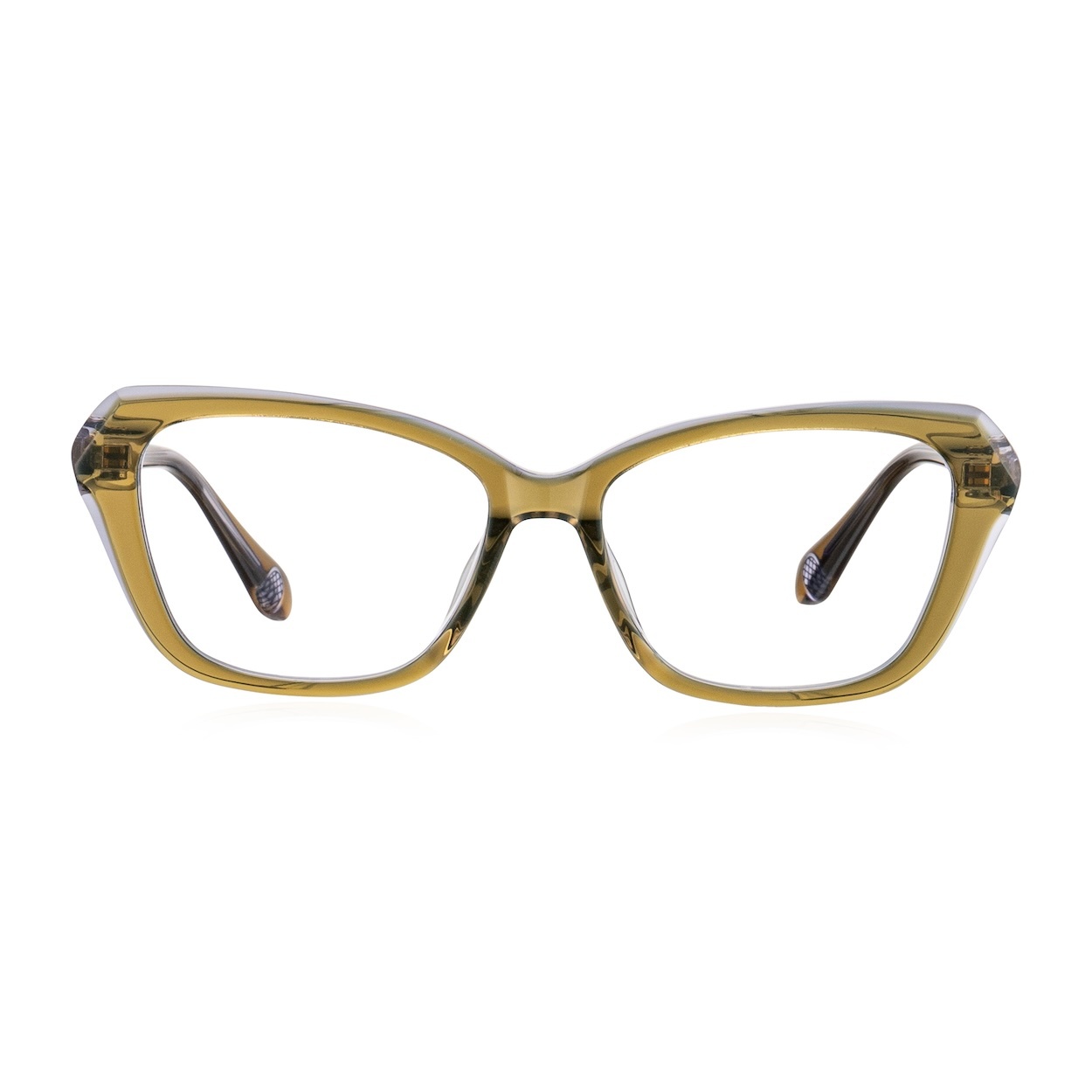 修顏潮搭款多邊框眼鏡-二色可選