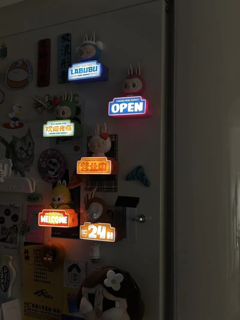 KTQ STORE ‧ THE MONSTERS LABUBU 拉布布 怪味便利店 盲盒 冰箱貼 磁鐵 發光