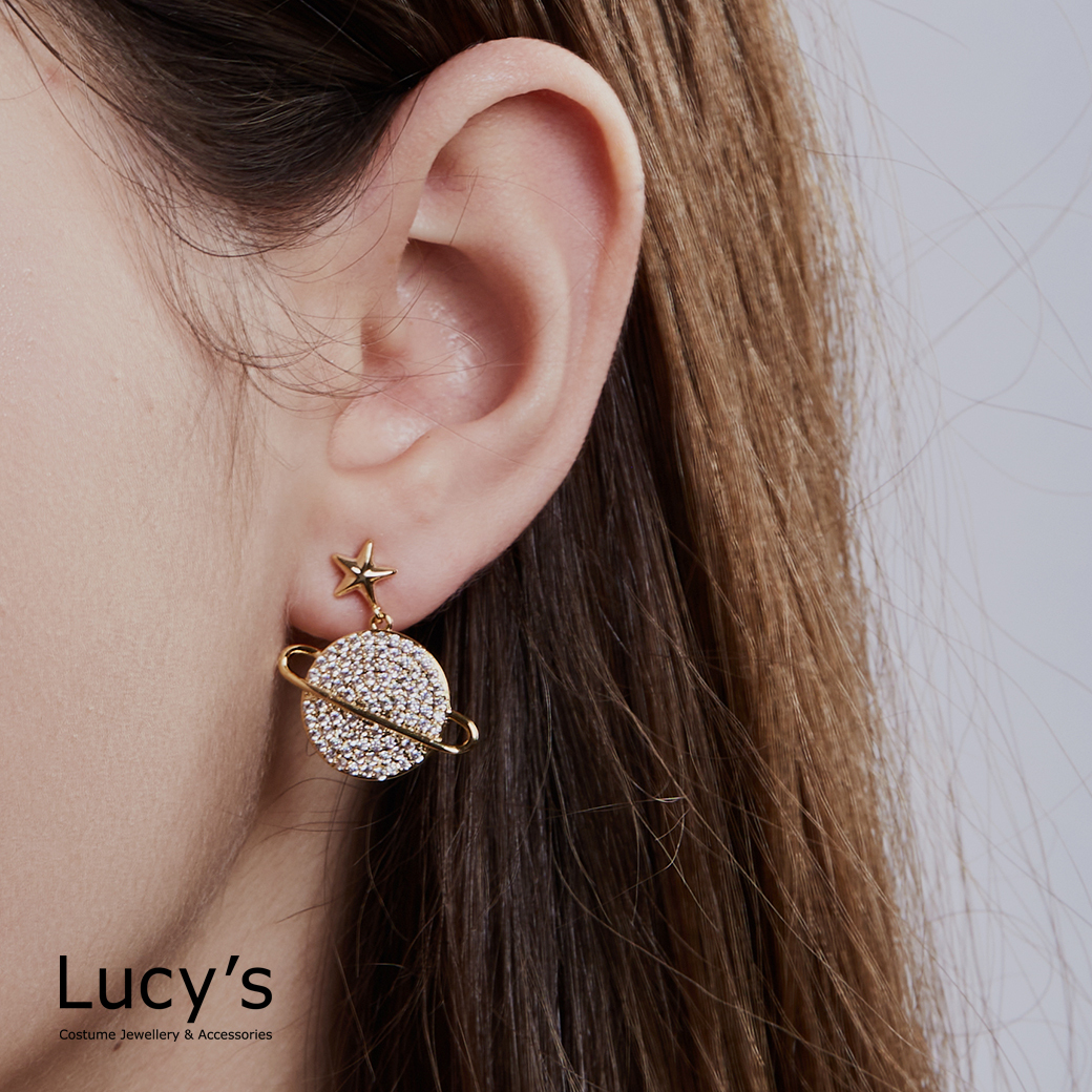 閃亮星球 耳環 (二色) (121283/121284)