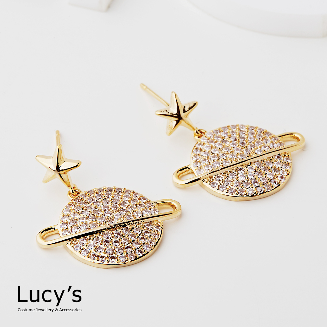 閃亮星球 耳環 (二色) (121283/121284)