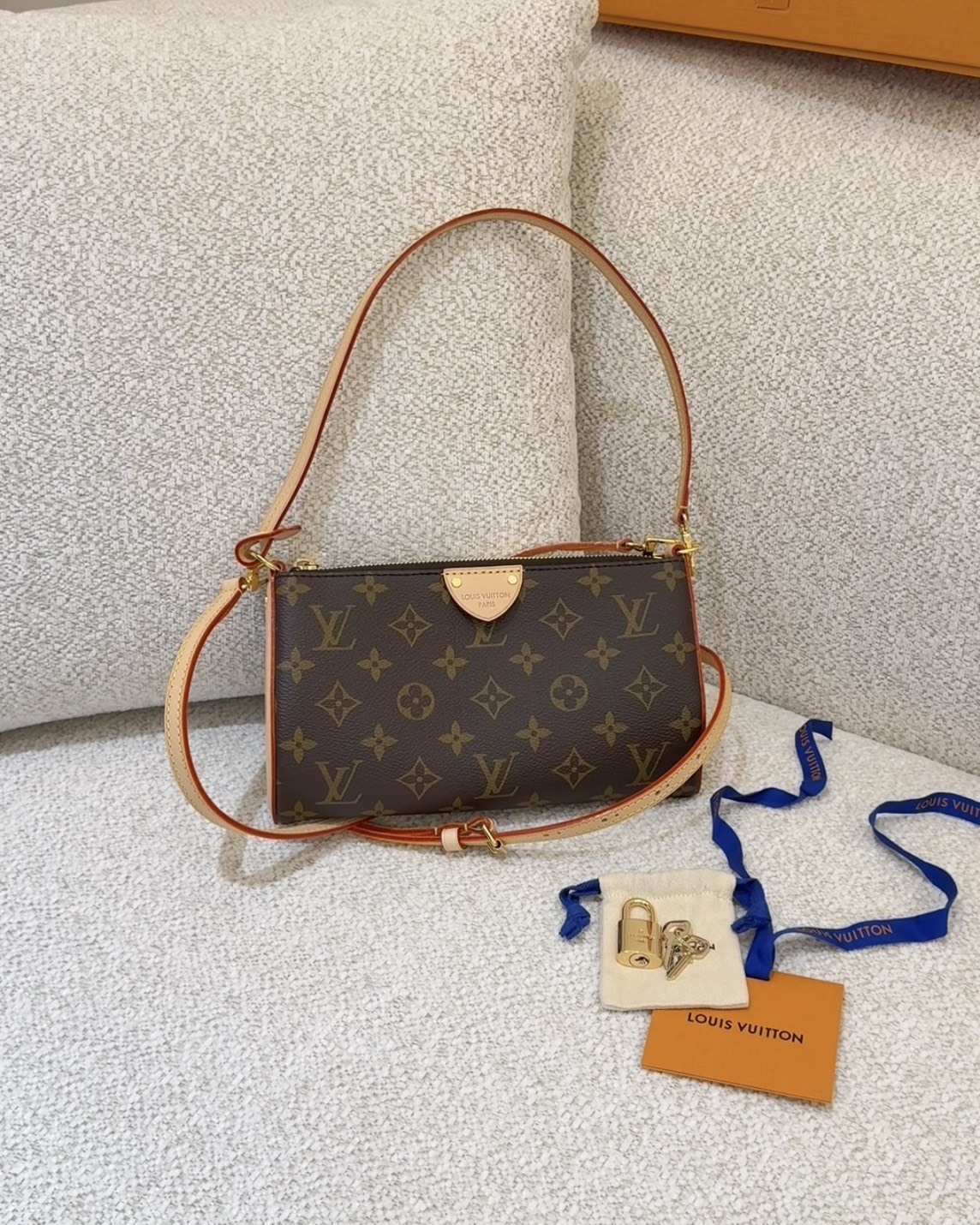 LV｜PPOCHETTE TIRETTE 麻將包 棕色老花 M12859