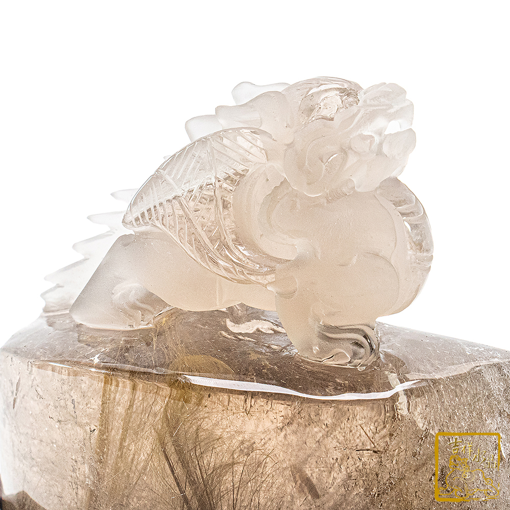 鈦晶飛天貔貅296g 吉祥富貴【吉祥水晶專賣店】