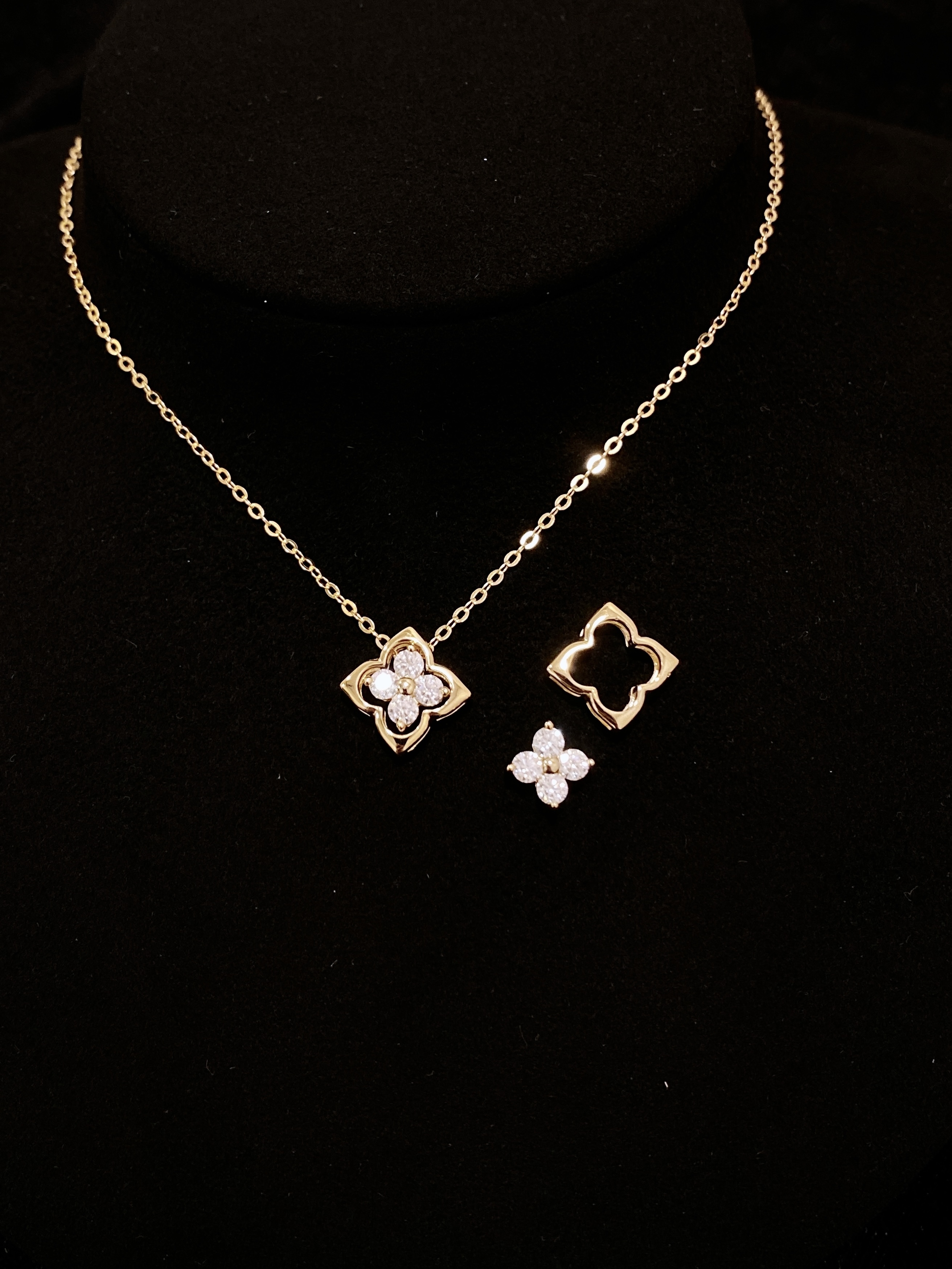 Denise moissanite diamond necklace