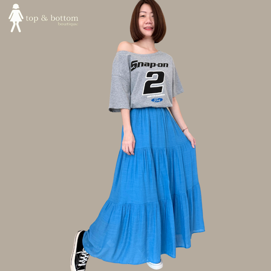 WORDING OFF SHOULDER TEE