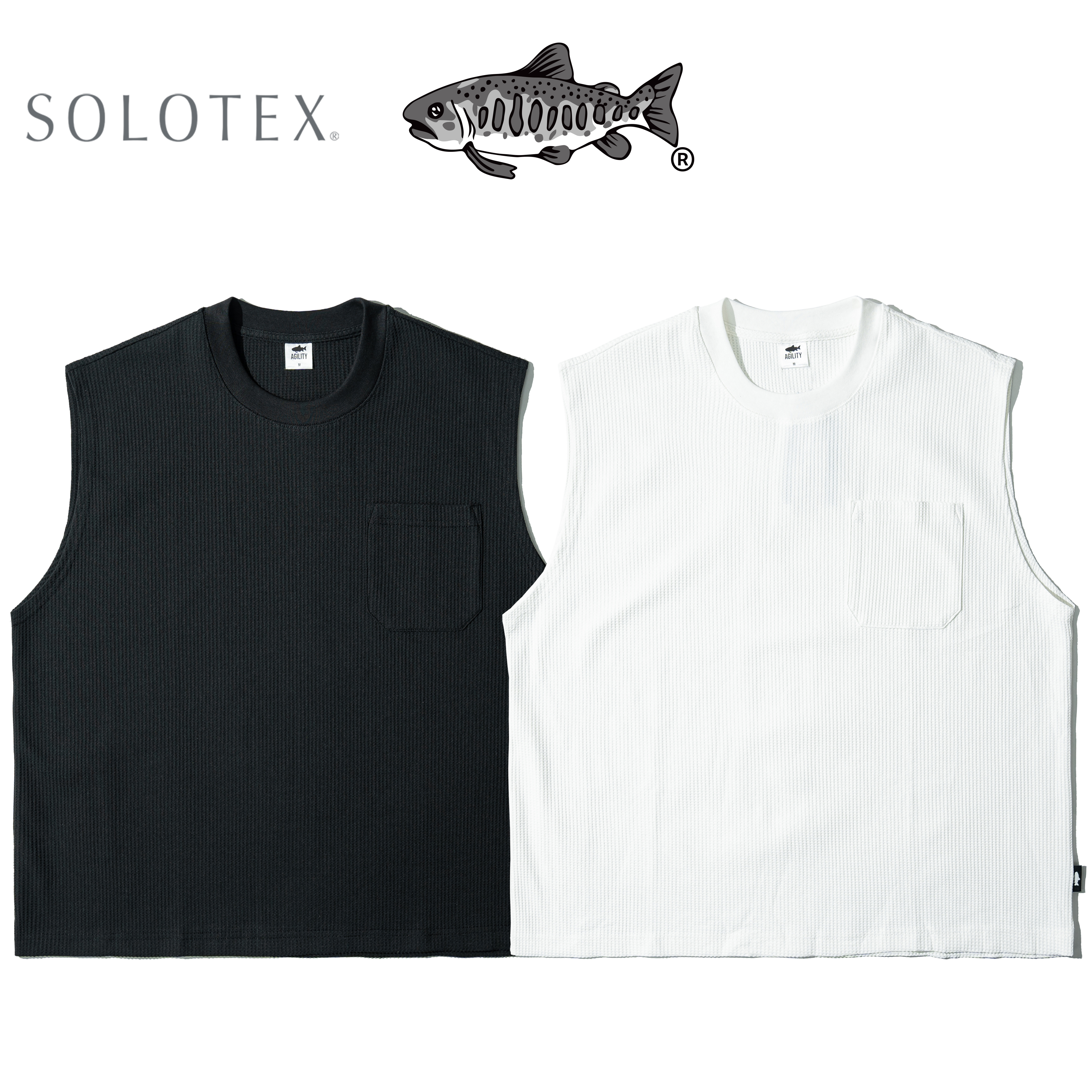 AGILITY SOLOTEX® Waffle Wide Cut Tank 華夫格 寬肩背心 [SWF-02]