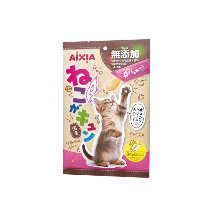 AIXIA 貓用 蝦肉口味 肉醬零食 7g x 12本