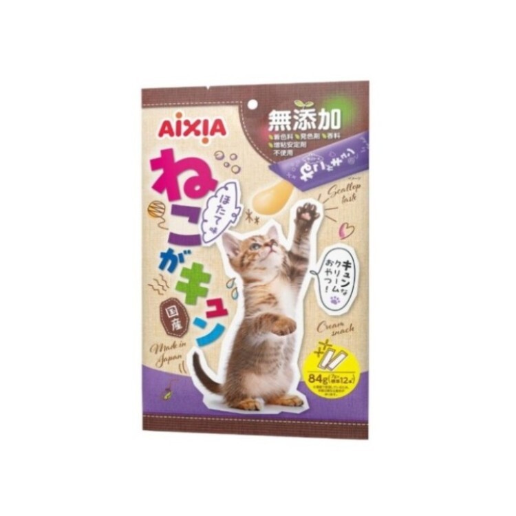 AIXIA 貓用 帆立貝口味 肉醬零食 7g x 12本