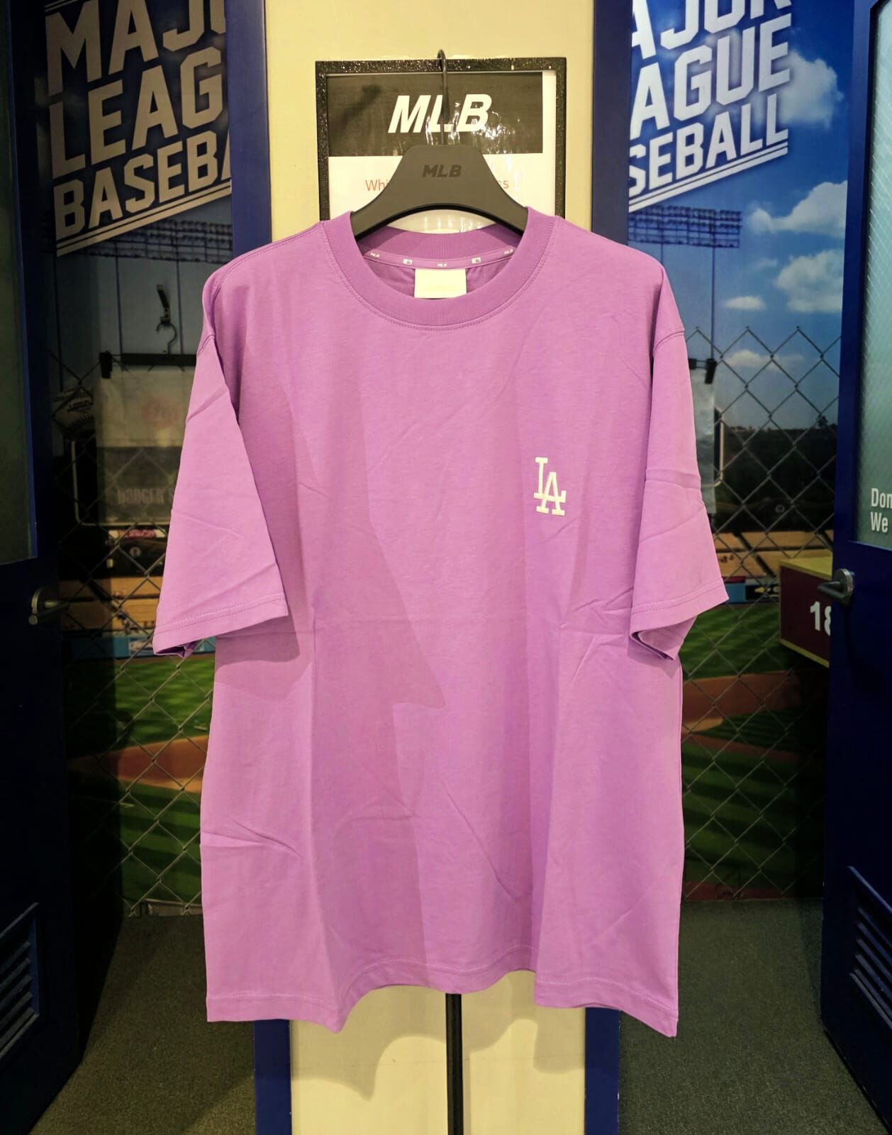 【現貨】MLB LL0625710 短袖上衣 (紫色)