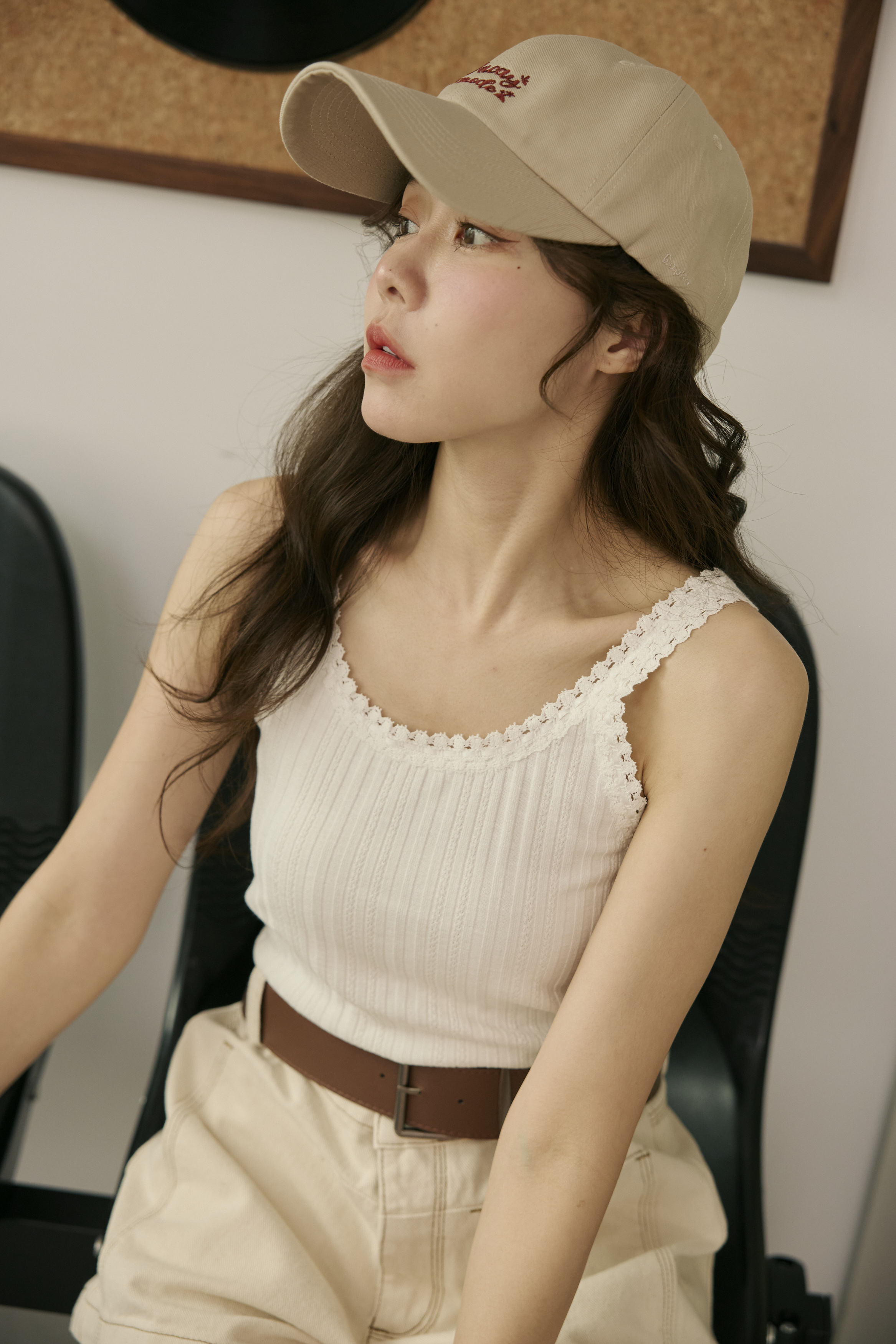 雪花棉花邊背心