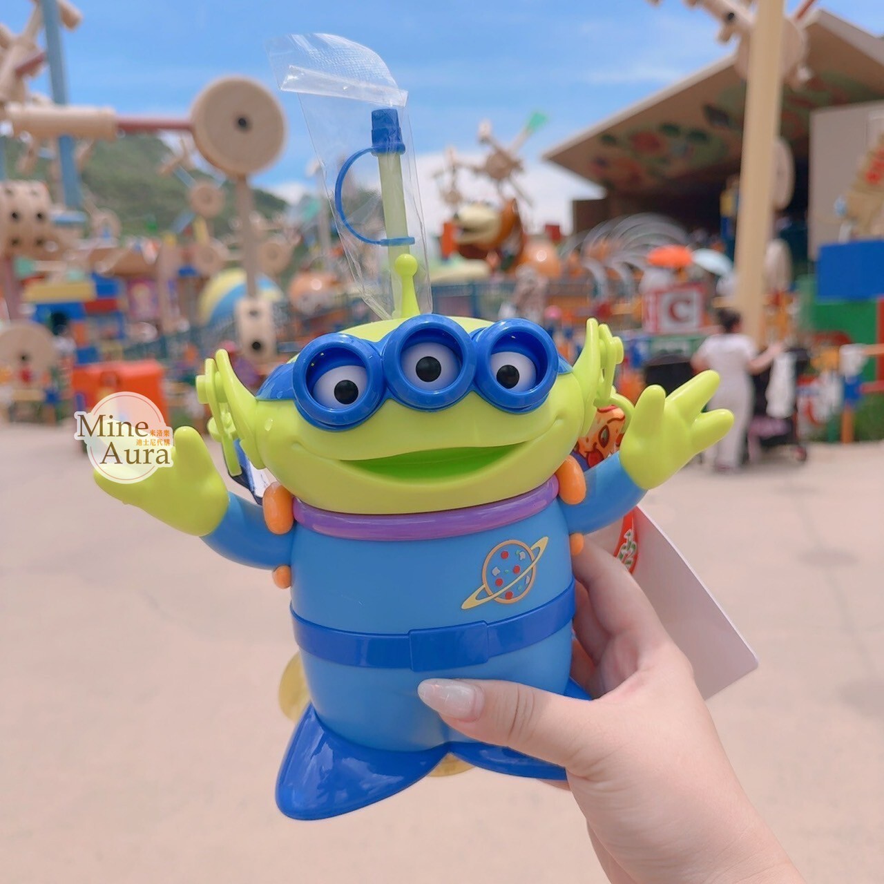 三眼怪 Alien 背噴射器 造型 發光 吸管 水杯 玩具總動員 Toy Story -香港迪士尼樂園