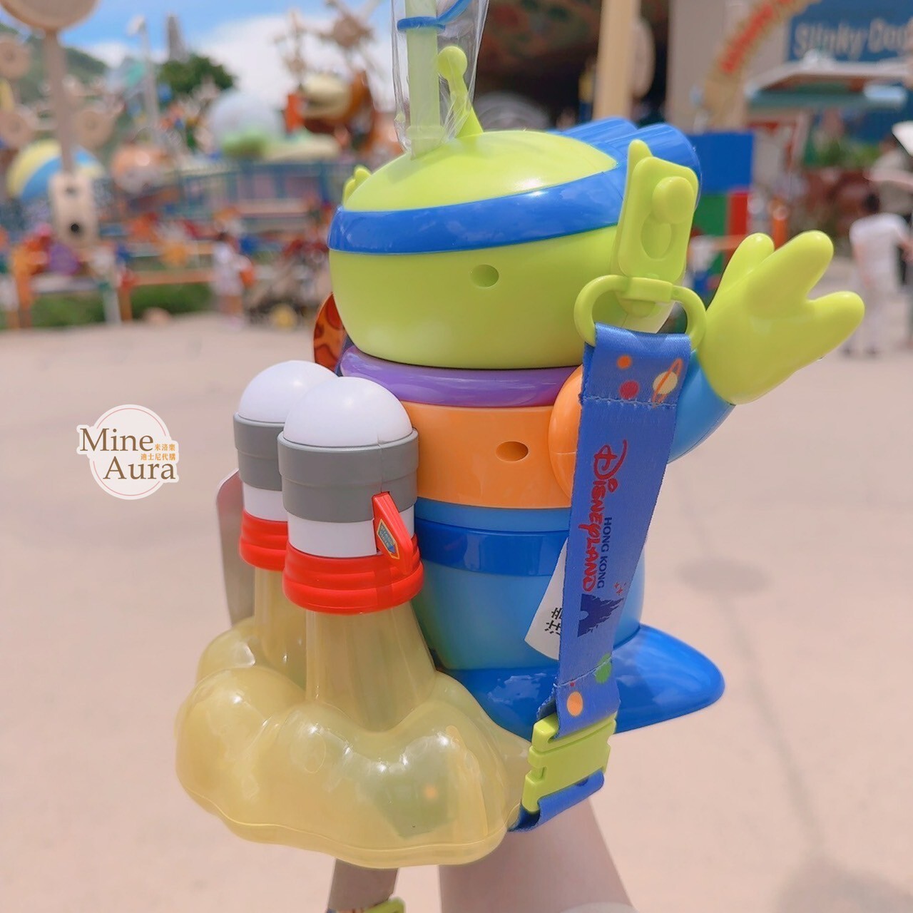 三眼怪 Alien 背噴射器 造型 發光 吸管 水杯 玩具總動員 Toy Story -香港迪士尼樂園