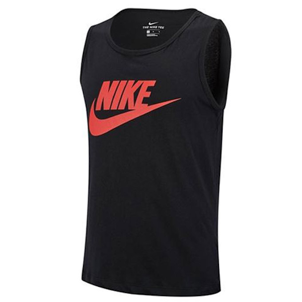 【現貨】NIKE NSW 運動背心 NIKE LOGO 背心 吊嘎 黑紅色 男款 AR4992-010