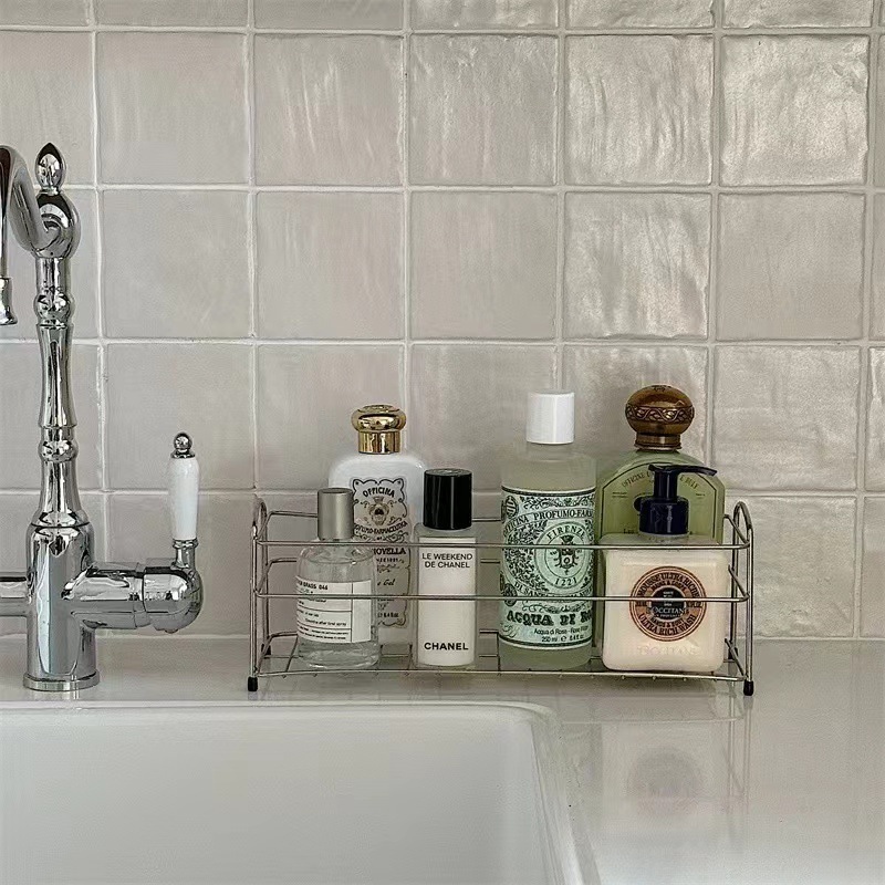 《6074》Ins韓系鐵藝桌面瓶罐收納架