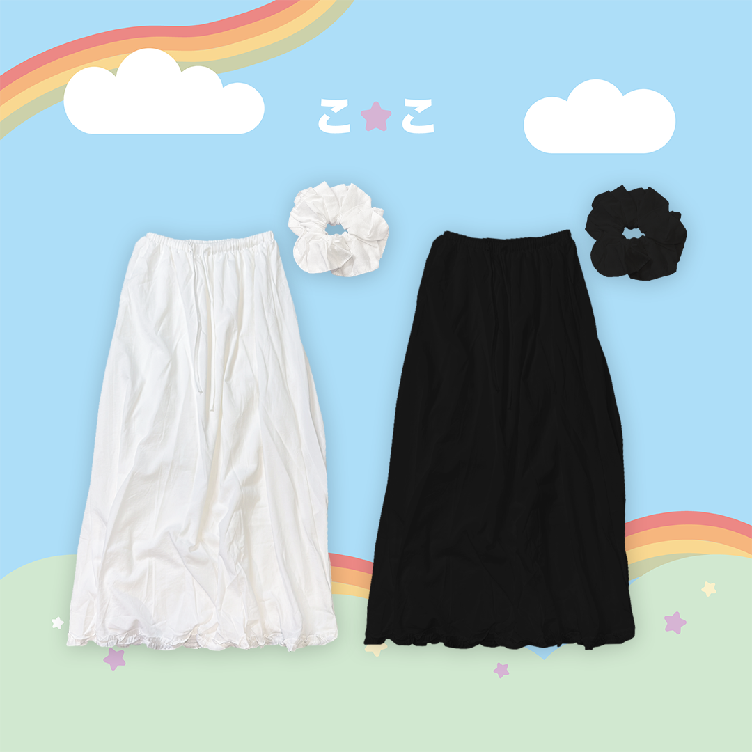 こ♡こ 浪漫長裙 + 髮圈