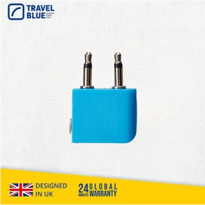 【樂森藥局】Travel Blue 藍旅 Headphone Adaptor 機上耳機轉換器 旅行配件 型號TB561