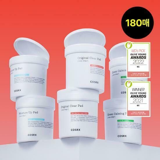 現 貨丨韓國 COSRX One Step 皮膚急救 原廠經典棉片丨保濕棉片丨鎮靜棉片 70片