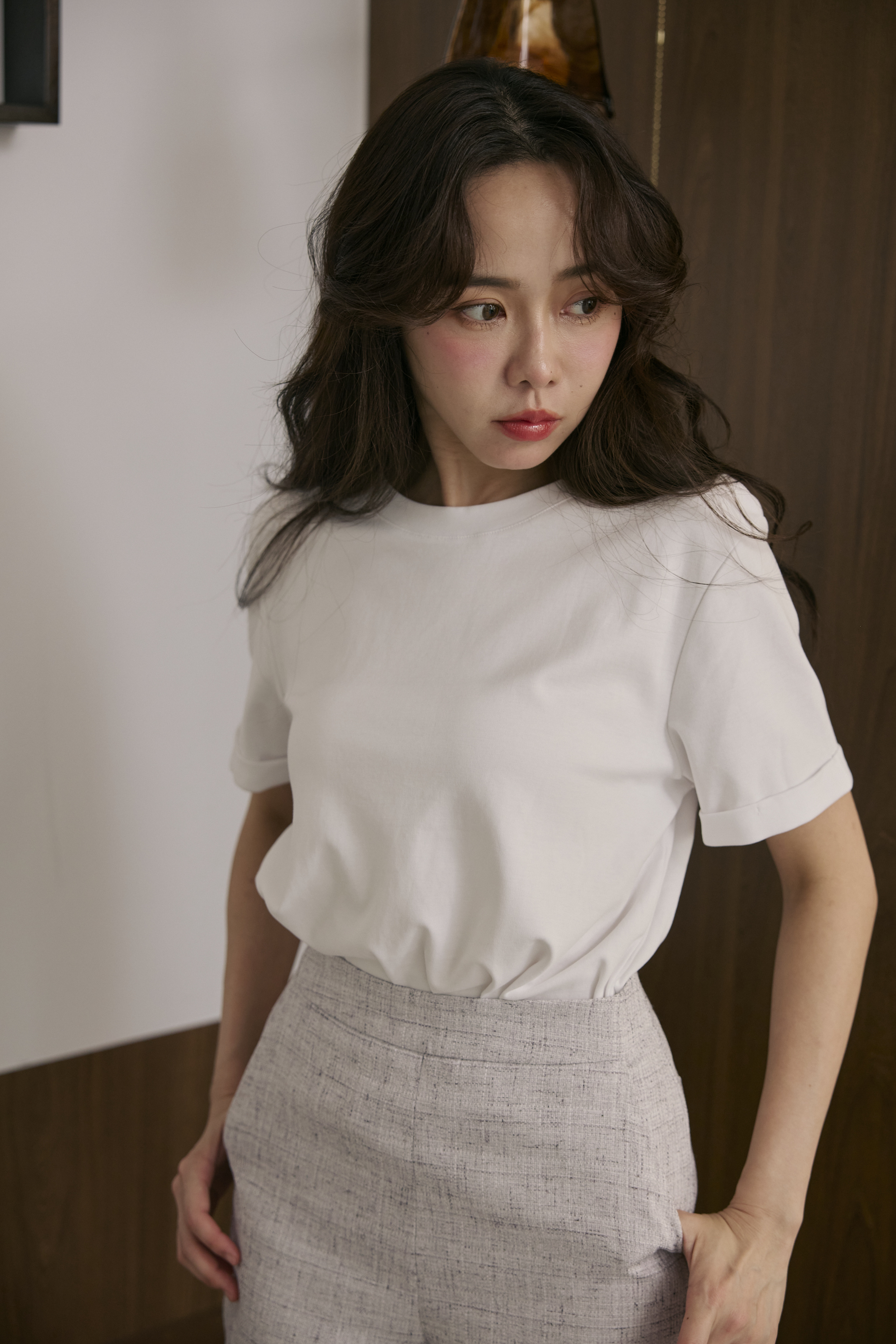 Black Label-精梳棉日常T-經典白