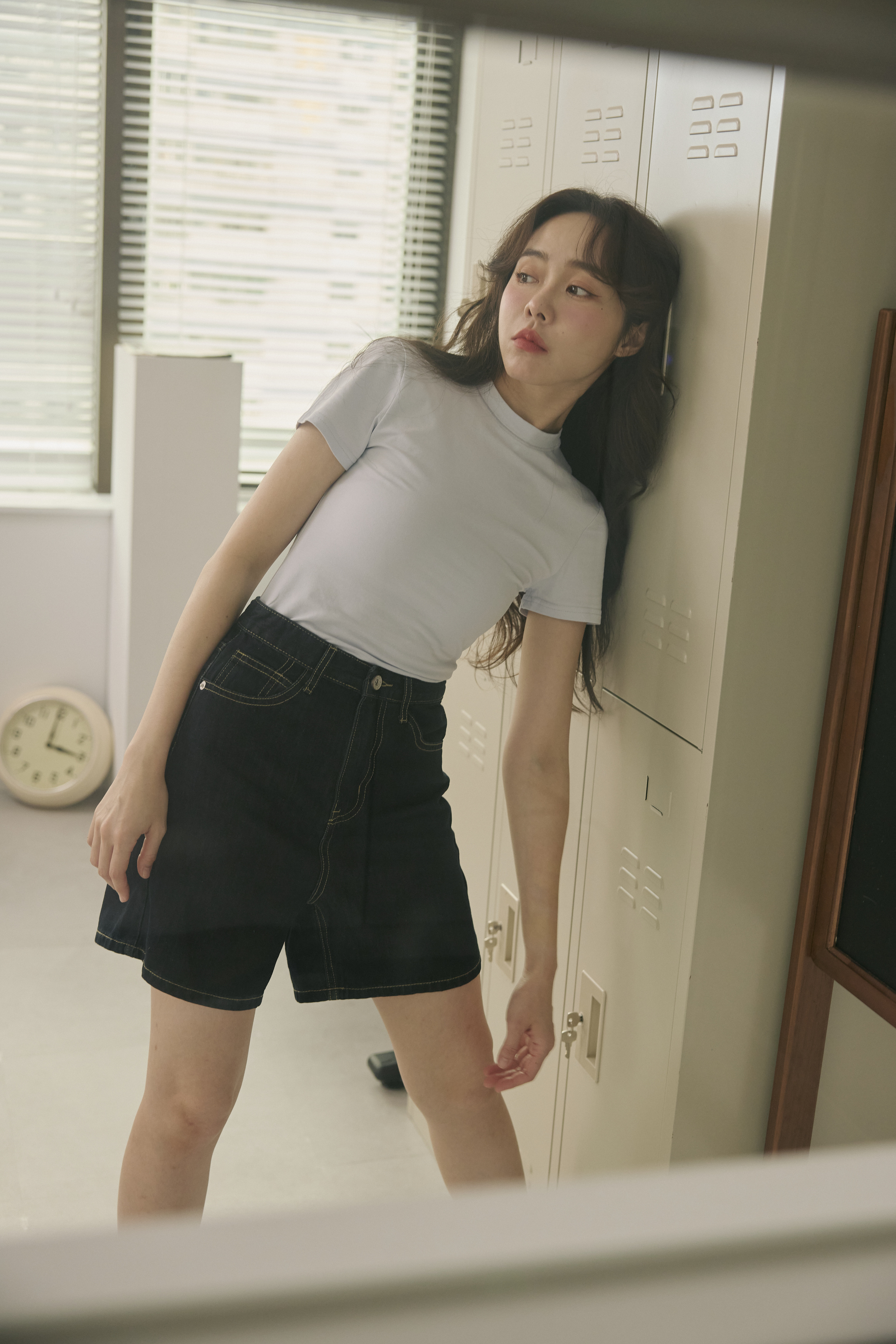 經典復古風牛仔五分褲