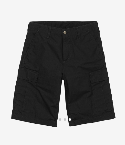 CarharttWip  普通工裝短褲 黑色  JUN25
