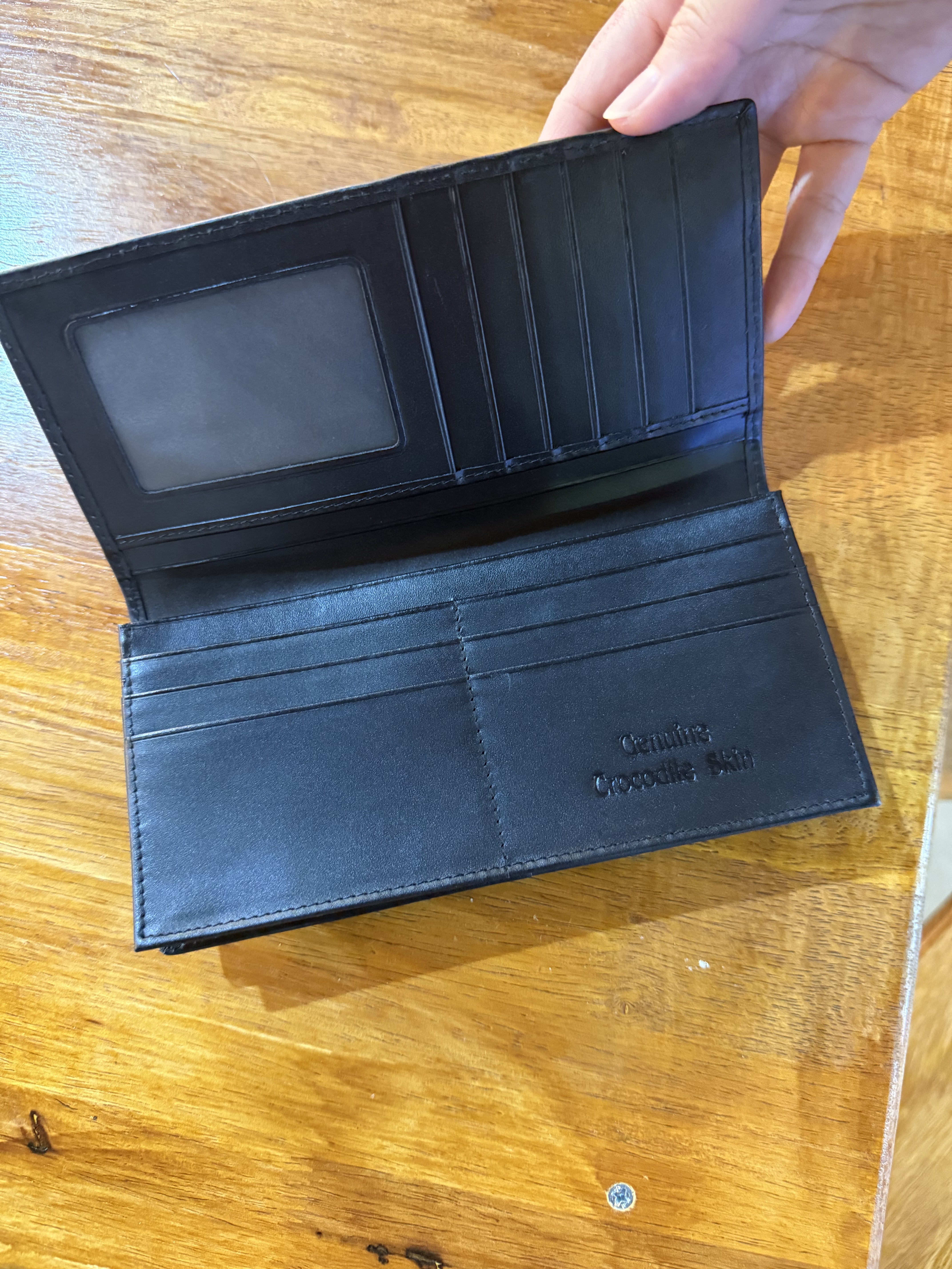 泰國 鱷魚皮銀包（T6 T765）