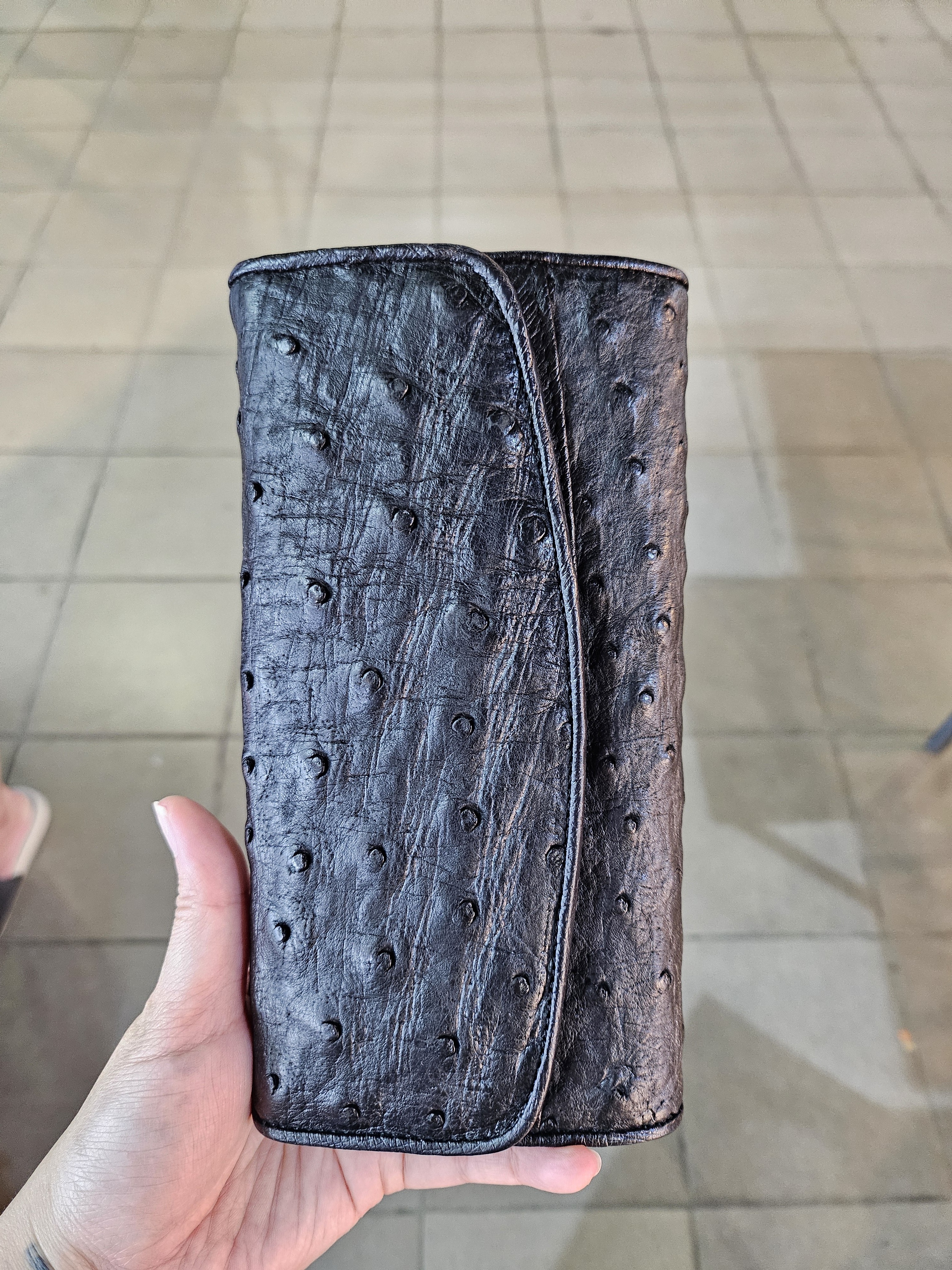 泰國 駝鳥皮長銀包 (T6 T769)